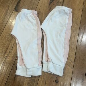 Mori Kids White and Pink Bottoms/ TWO PAIRS